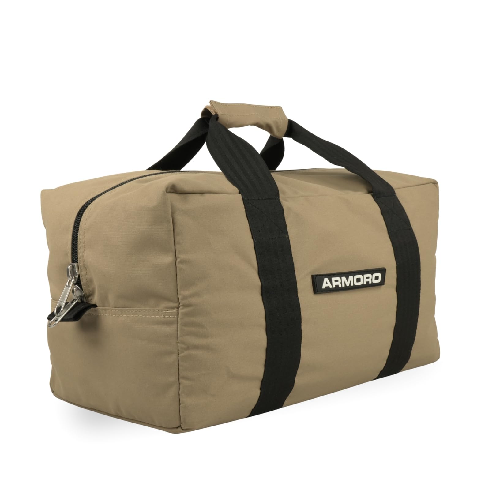 armoro Waterproof Canvas Duffle Bag for Men & Women | Small Heavy Duty Collapsible Travelling Luggage Bag | Gym Bag | Sand-picture-2