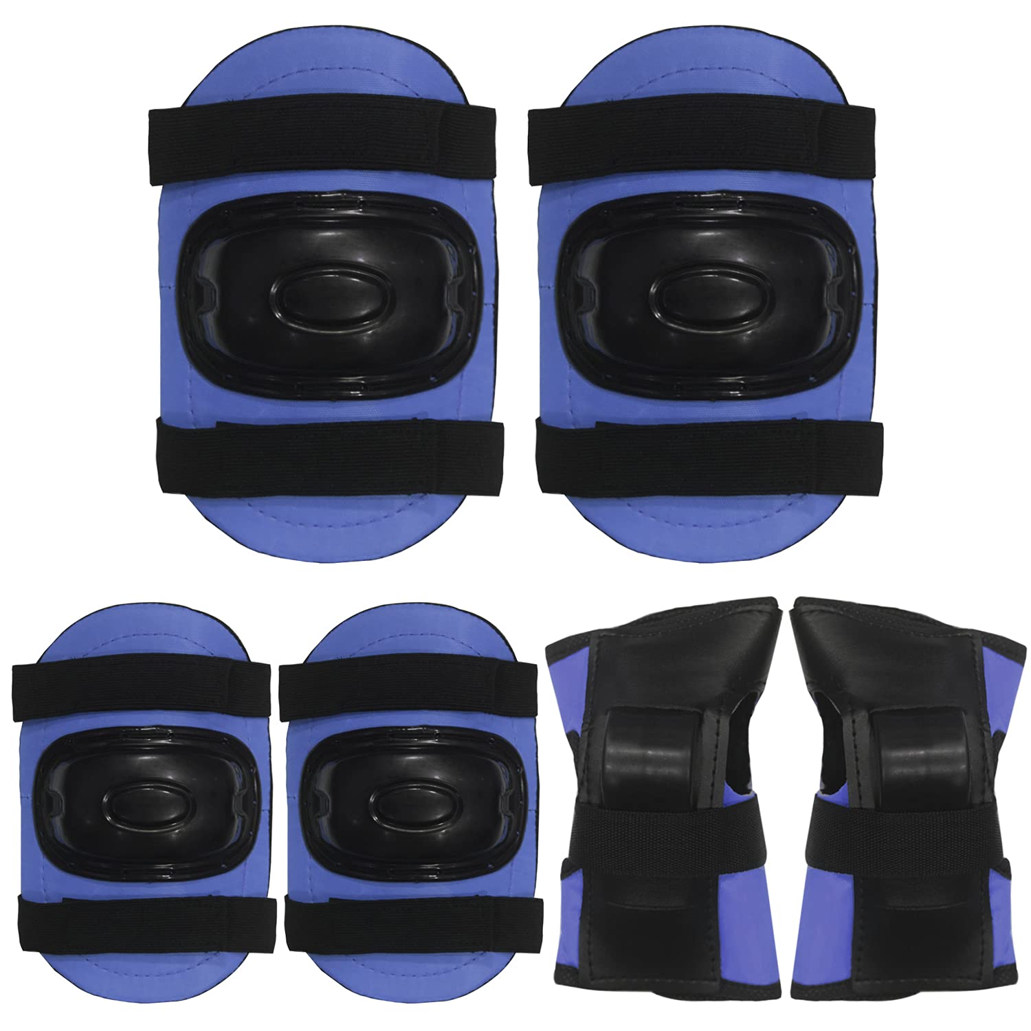 SWAURSAHA 3-in-1 Protective Knee, Elbow and Palm Safety Guard for Kids Roller Skating, Skate Board & Cycling Sports - Set of 6 Pcs (Small (Below 8 Years), Blue) (B0BXCZ2TTN) Amazon Price History, Amazon Price Tracker