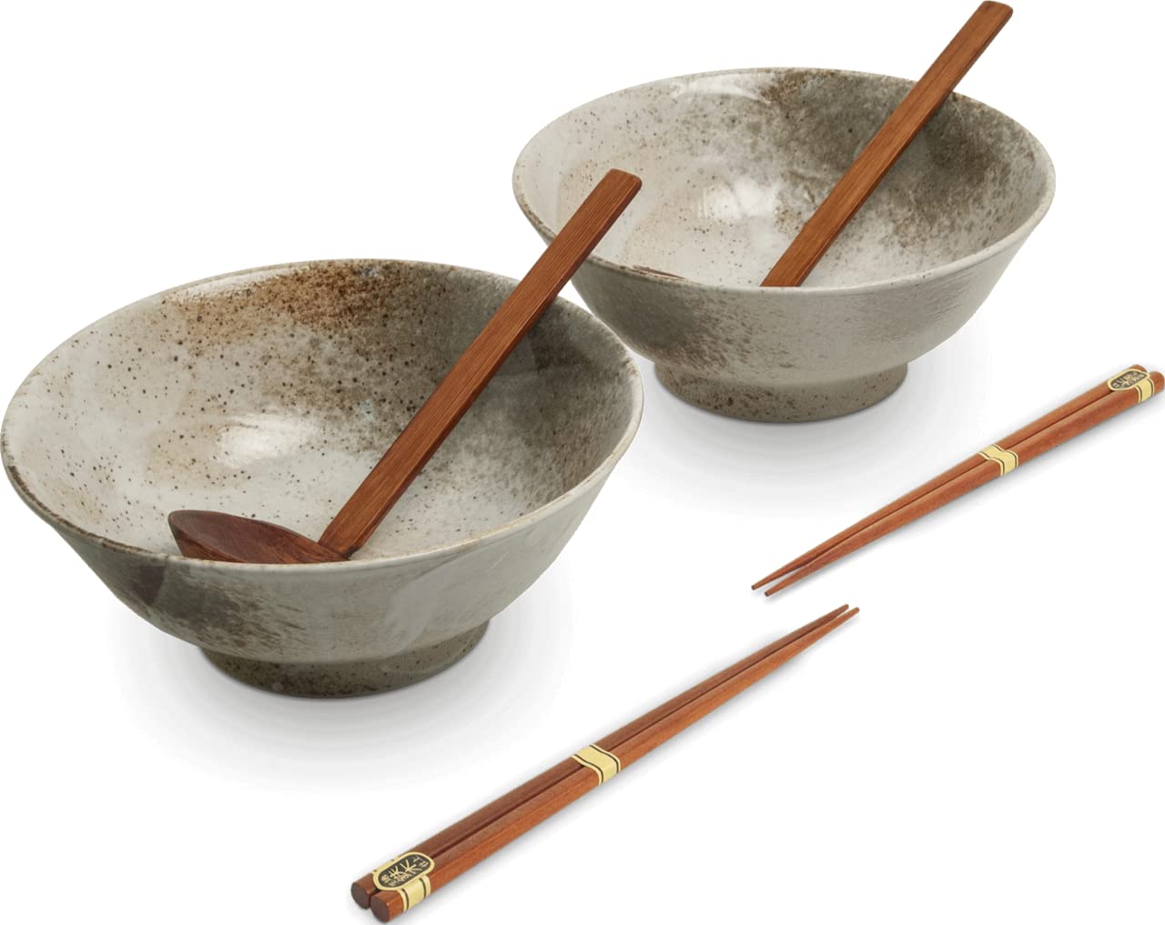 EDO JAPAN - FENSTER BOWL SET/6 HIKARI 2PERS O/22CM|H9CM