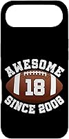Vista 27 de Awesome Since 2008 18th Birthday Men Son American Football Case for iPhone 16