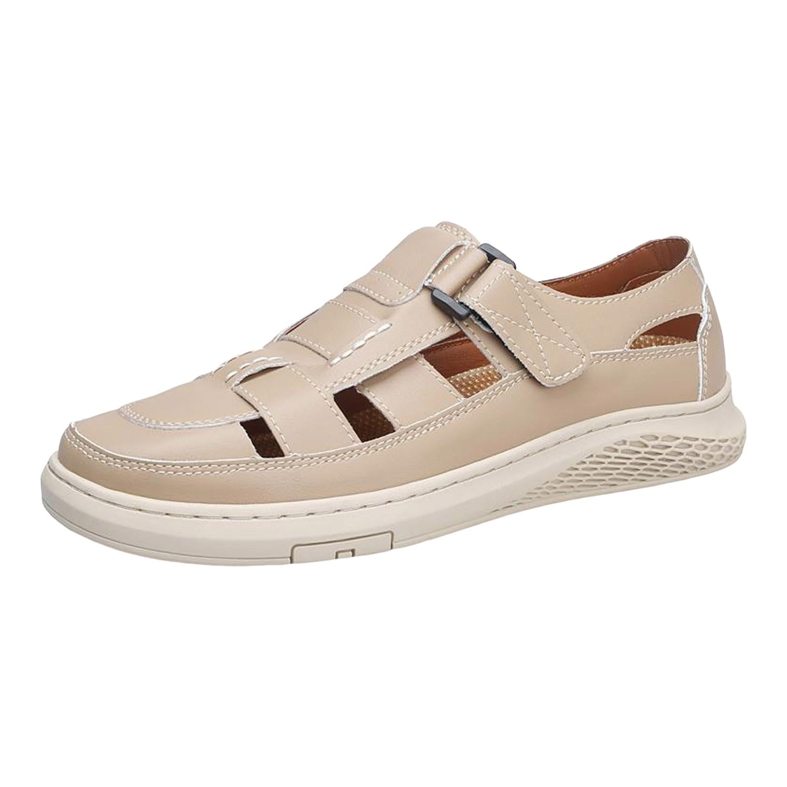 Zapatos planos ortopédicos para hombre, sandalias informales con plataforma, zapatillas de verano, transpirables, informales, cómodas, ligeras, sandalias de senderismo, vacaciones, playa, zapatos de