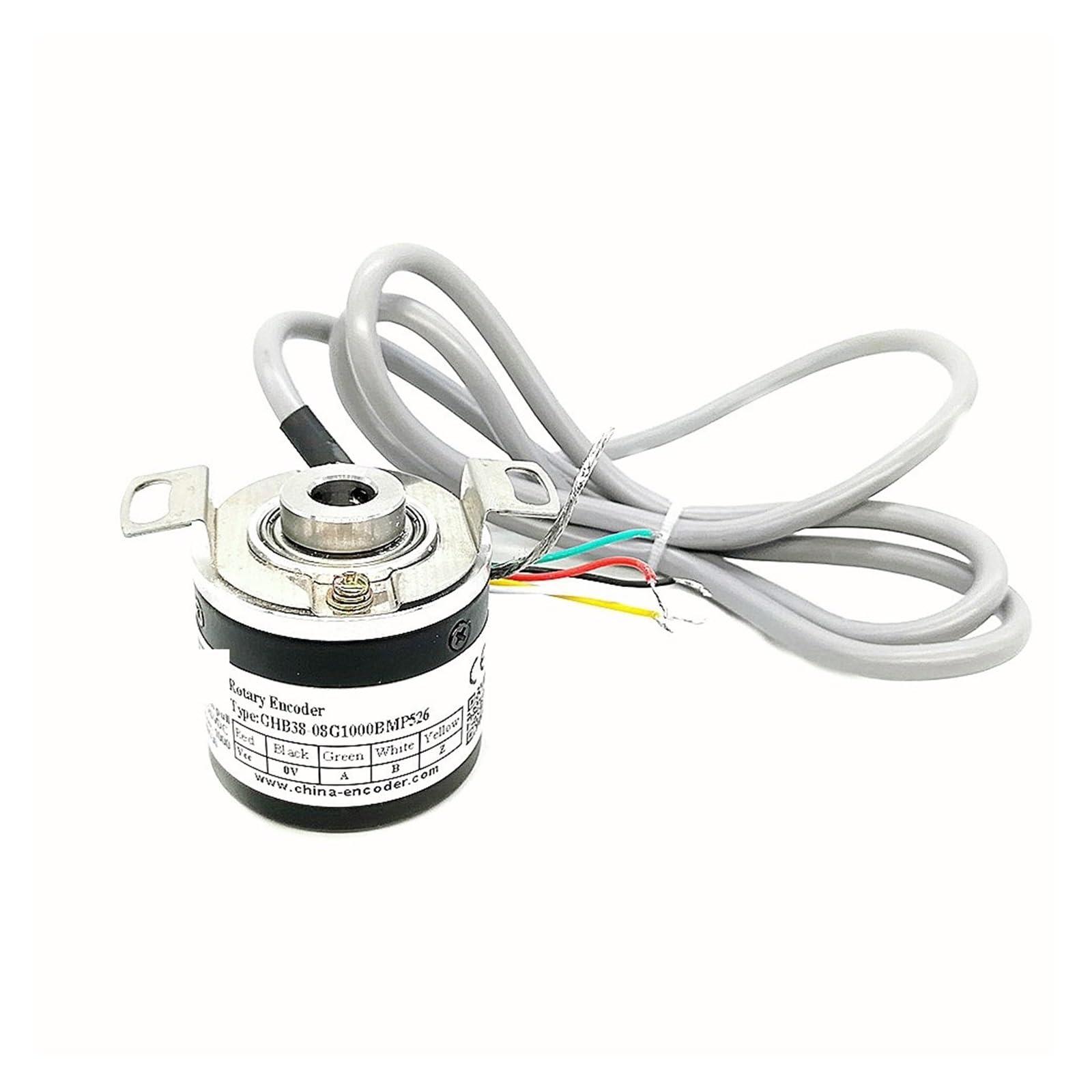 Encoder Rotatorio, Codificador Rotatorio GHB38, Codificadores De Eje Hueco Ciego De 8MM, Controlador De Línea ABZ A- B- Z, Uso For Máquina De Bordar(2048ppr)