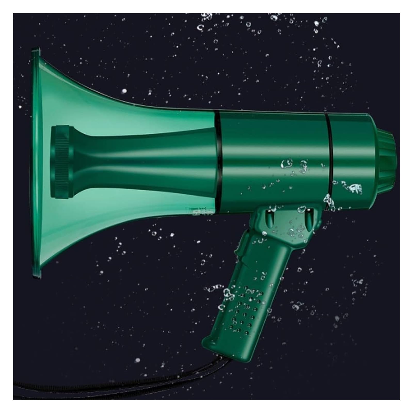 Megáfono, megáfono, megáfonos de 50 W de Alta Potencia con Sonido, megáfono de Mano con función de iluminación LED, Amplificador de Voz, alt