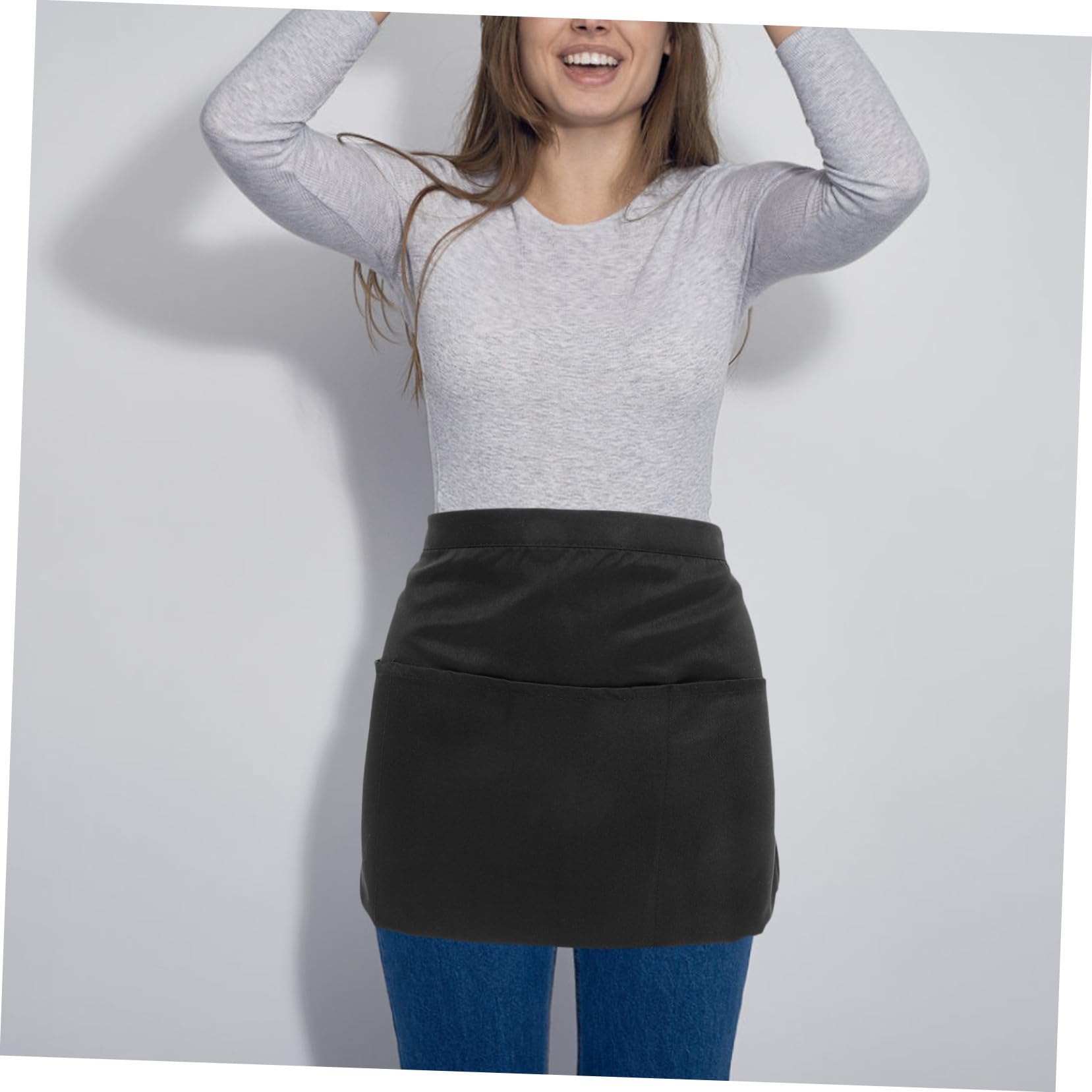 VALICLUD Küchenschürzen Unisex Damen Taillenschürze Arbeitstaillenschürze Taillenschürze Küche Kochen Erwachsene Schürzen Für Frauen Kaffee Küchenschürze Kellner Mit Tasche