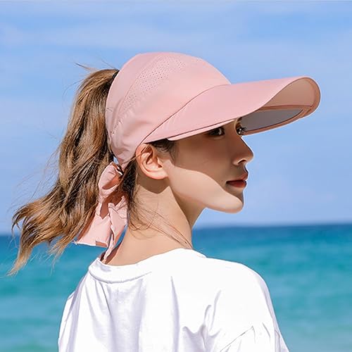 Miniatura 3 de Peicees Sombrero con visera ancha para mujer, gorra de protección solar para golf, tenis, playa, correr, senderismo, pesca, jardinería