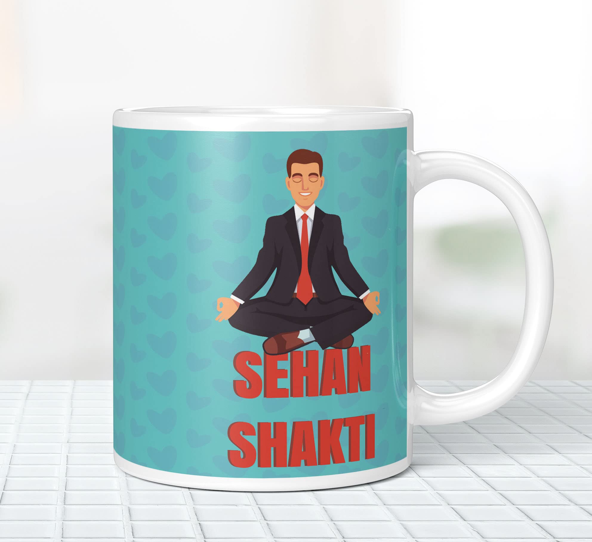 NH10 DESIGNS Sehan Shakti Printed Mug for Birthday Gift Wedding Anniversary for Mens Husband Hubby Boyfriend Friends Mug for Mens Day (Microwave Safe Ceramic Tea Coffee Mug-350ml) - CPVWM 49