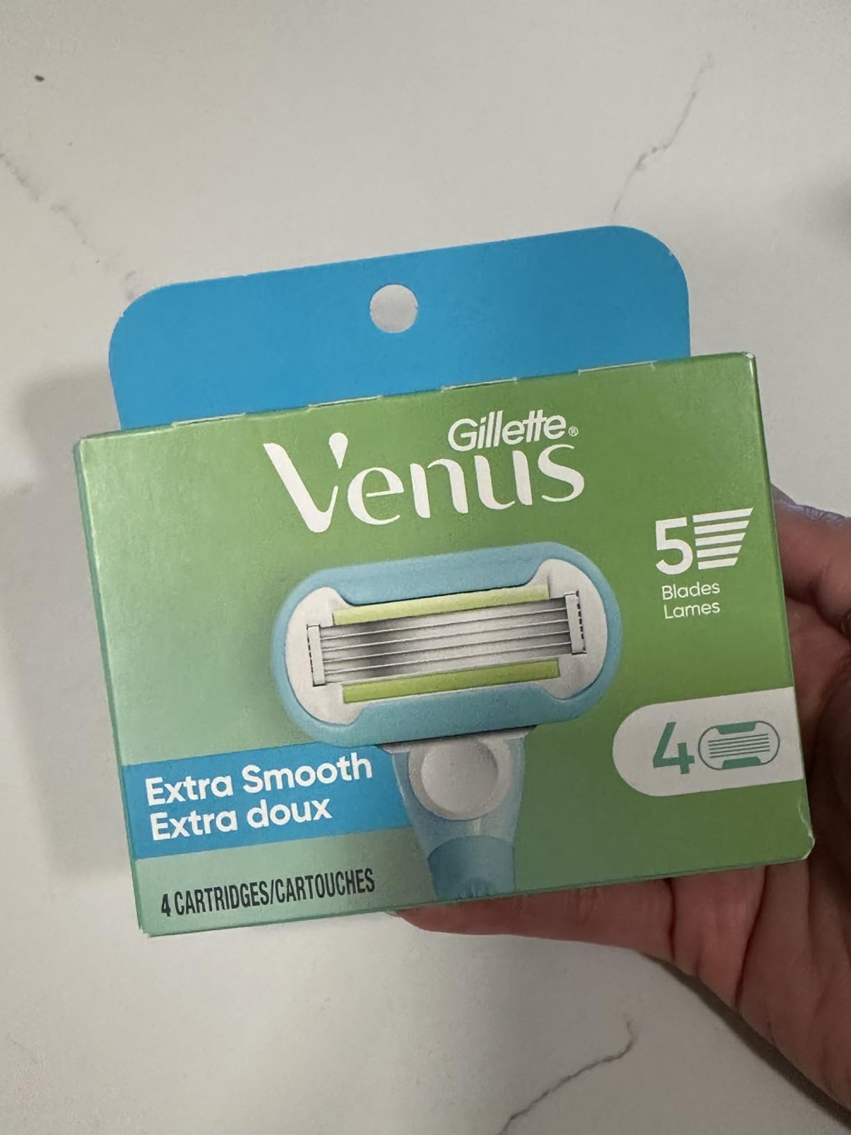 Gillette Venus Extra Smooth Womens Razor Blade Refills, 4 Count, Designed for a Close, Smooth Shave