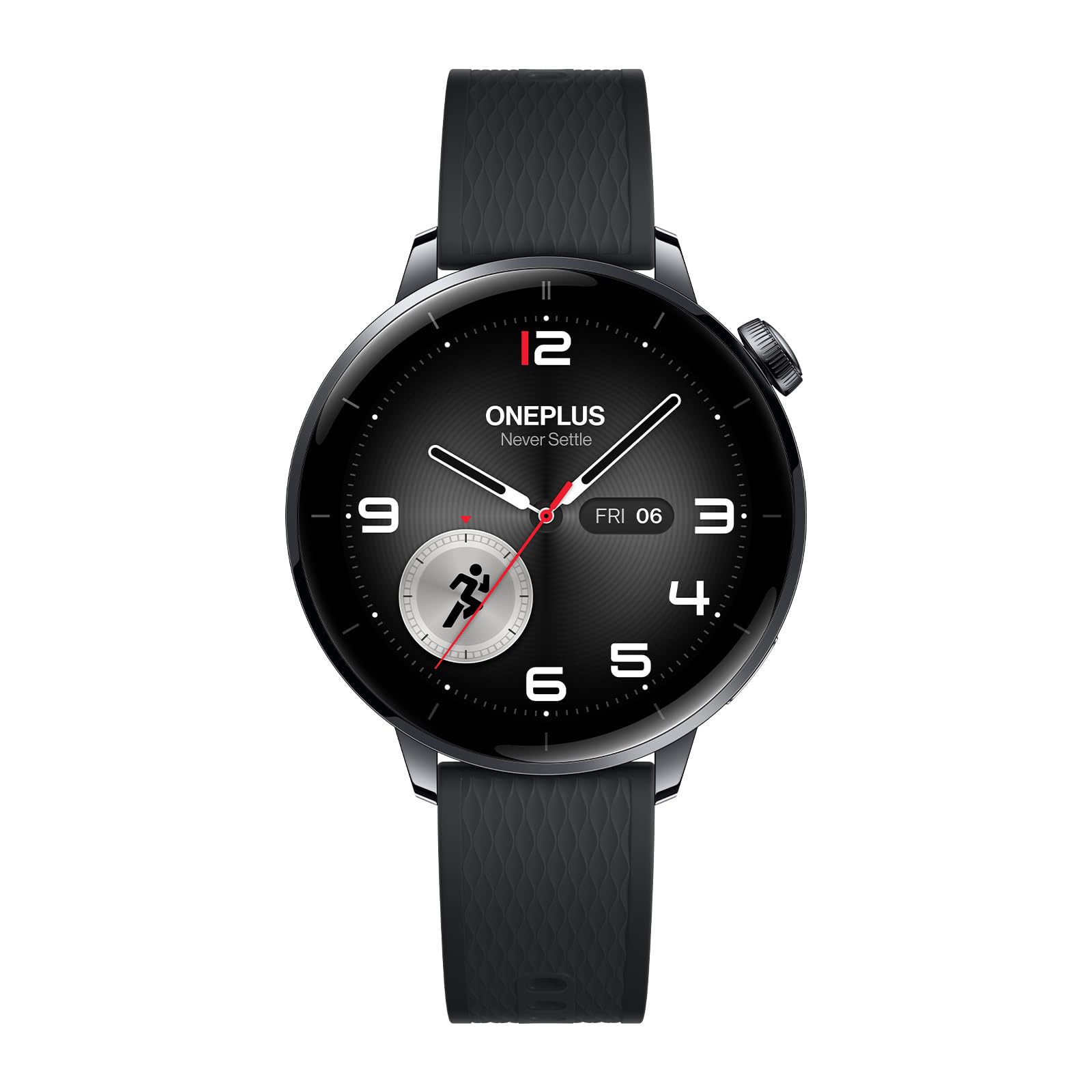 OnePlus Watch 3 Smartwatch, fino a 60 ore di durata della batteria, cassa in acciaio inossidabile da 43 mm, oltre 100 modalità sportive, IP68 e impermeabile fino a 5 ATM, fitness tracker, nero