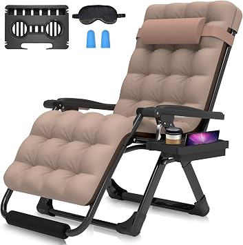 Suteck Oversized Zero Gravity Chair, 29" XL Reclining Lounge Chairs
