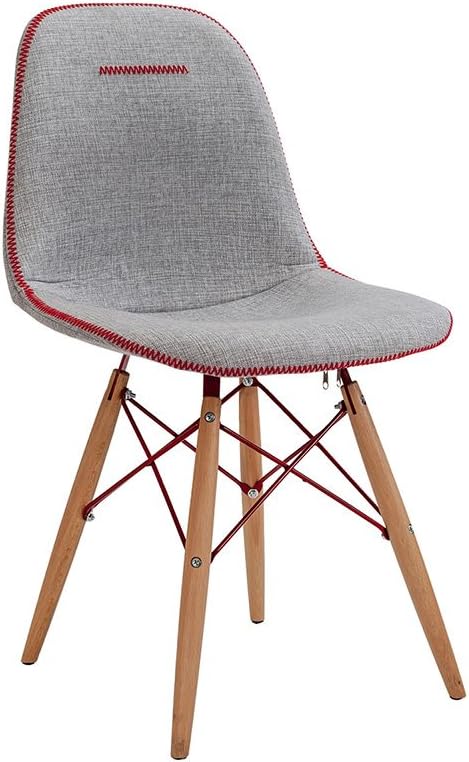 Trio Upholstered Chair, Light Gray