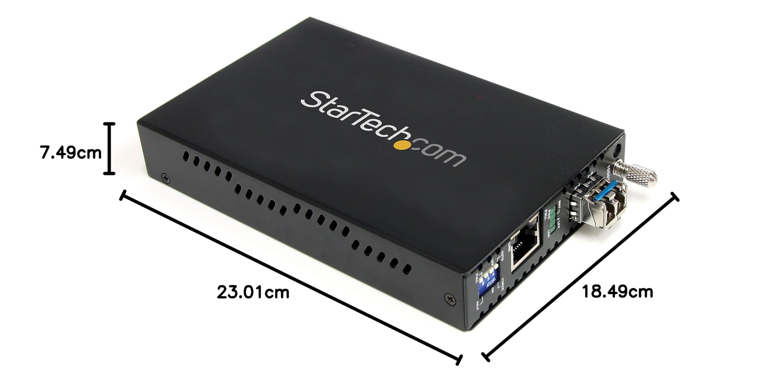 StarTech.com Convertisseur Ethernet Gigabit sur Fibre Optique MonoMode LC - 1000Mb/s - 40km (ET1000S40LC2)