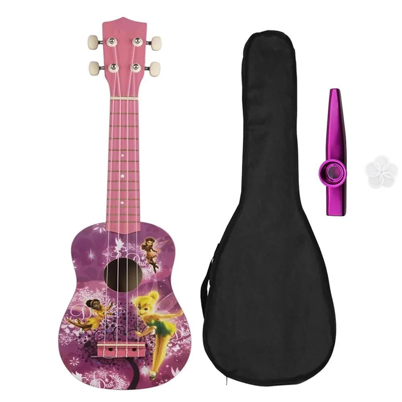 ukulele Ukulele A 4 Corde Per Chitarra Hawaiana Viola Da 21 Pollici Con Capotasto Per Accordatore(Color:A)