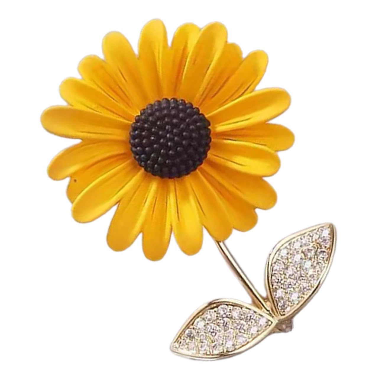 VALICLUD 5piezas Broche De Girasol Delicado Para Mujer Alfiler Decorativo Para Abrigo y Ropa Accesorio Elegante Para Fiestas y Ocasiones Especiales
