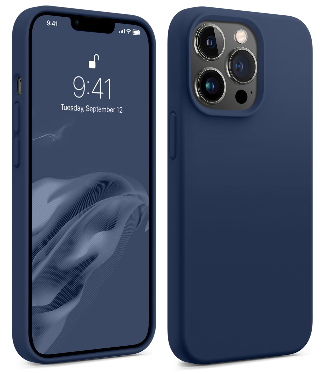 Coque IPhone 13 – Silicone Liquide Ultra Fine – Antichoc 3 Couches – Hibiscus