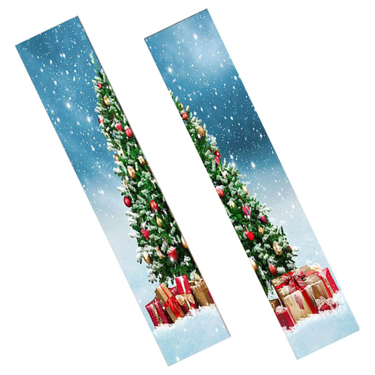 Autocollant de porte de Noël IMIKEYA 4 feuilles de stickers muraux