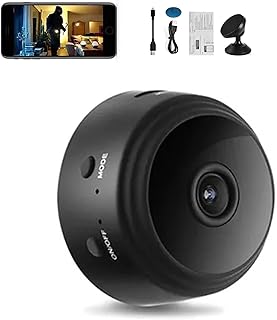 Camtrix Magnetic Mini Security Camera,HD 1080p Hidden Camera Wifi Wireless Small Video Camera Night Vision Motion Detection Security Cam Covert Cameras with App for Home Indoor Outdoor (Black)