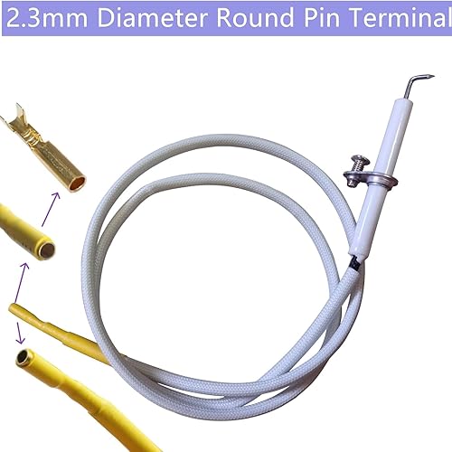 Miniatura 2 de Encendedor de electrodo de cerámica con cable de encendido de repuesto para parrilla de barbacoa, Charbroil y otros modelos de parrilla de gas