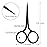 Mudder 3 Pack Small Nose Scissors Facial Hair Trimming Mini Beauty Stainless Steel Grooming Pointed Scissor for Grooming Eyebrows, Nose, Mustache, Beard