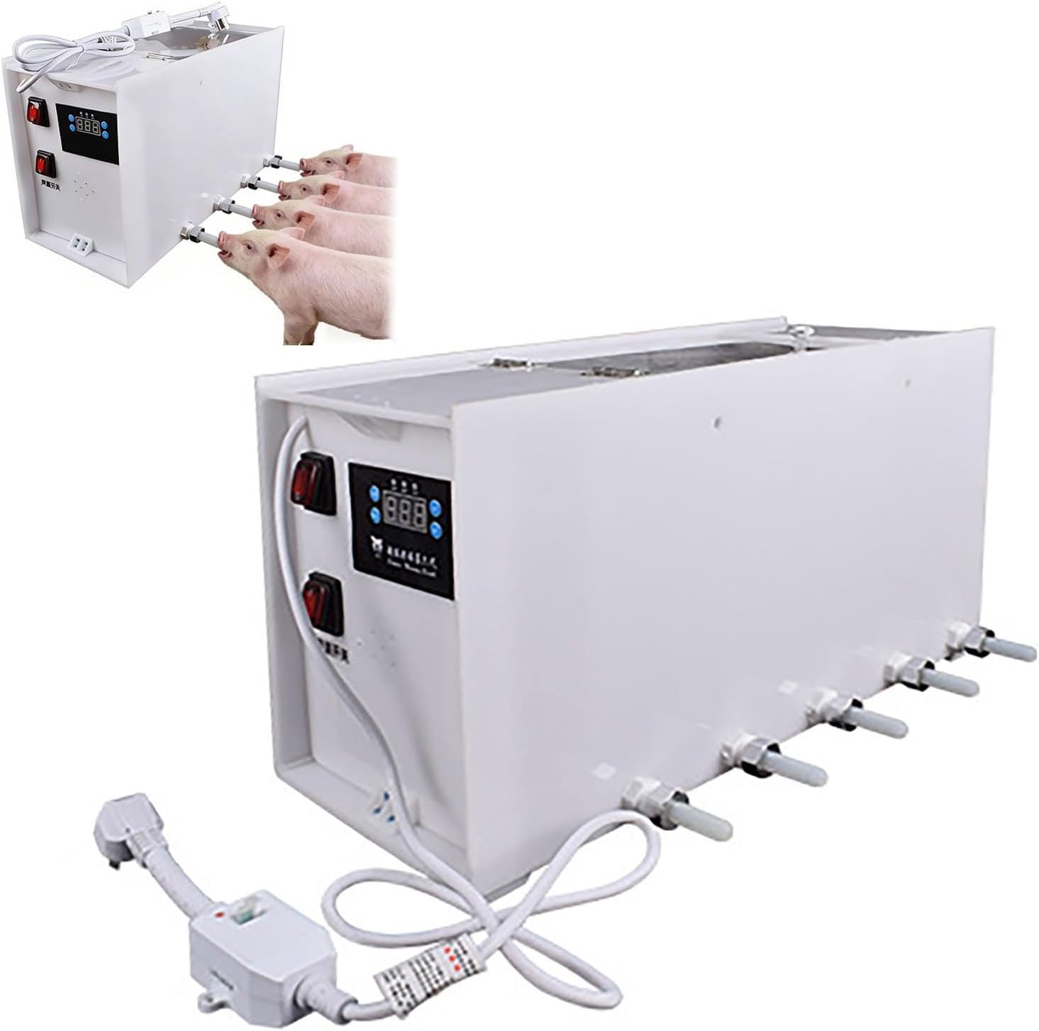 Mangeoire automatique à lait à température constante avec plusieurs options de mamelon