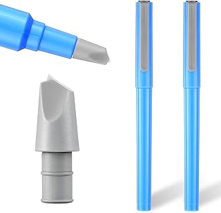 2 Pcs DIY Diamond Art Painting Parchment Paper Cutter Ceramic Paper Cutter Blade Pen Pen Cutters Precision Craft Ceramic Art Blades for Paper-Cut Paintings,Blue