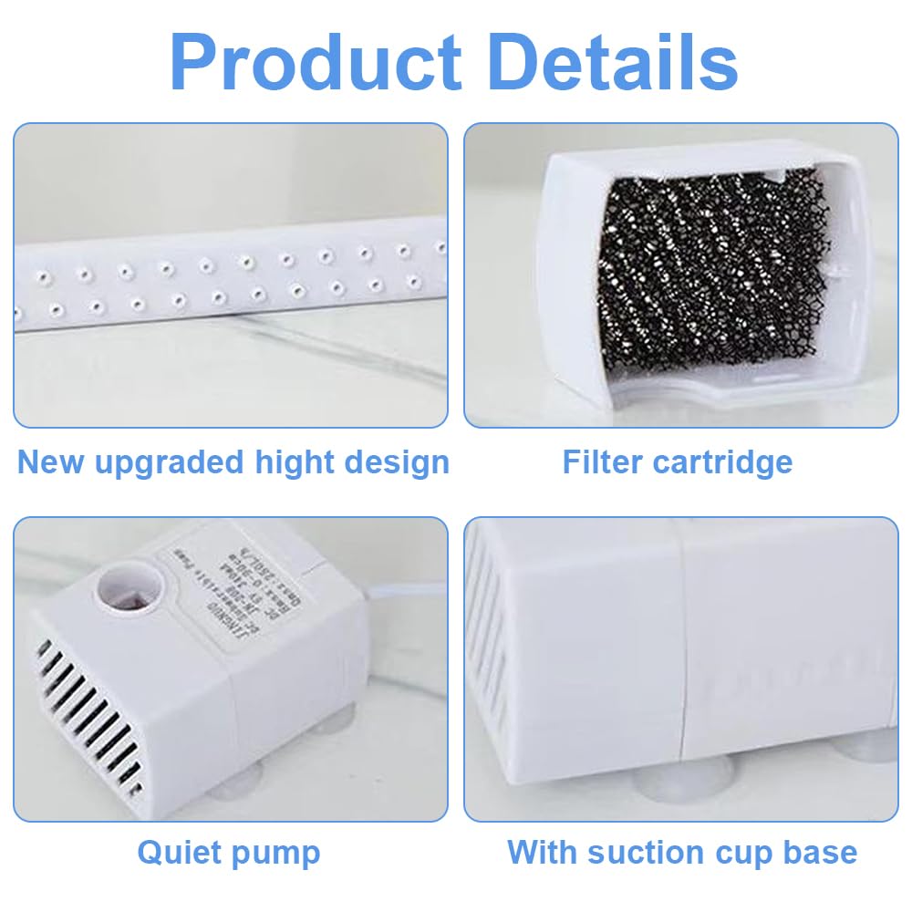 LUFEIS Bird Bath, Automatic Water Circulation with Multiple Water Outlets, Parrot Shower Bath - Image 3