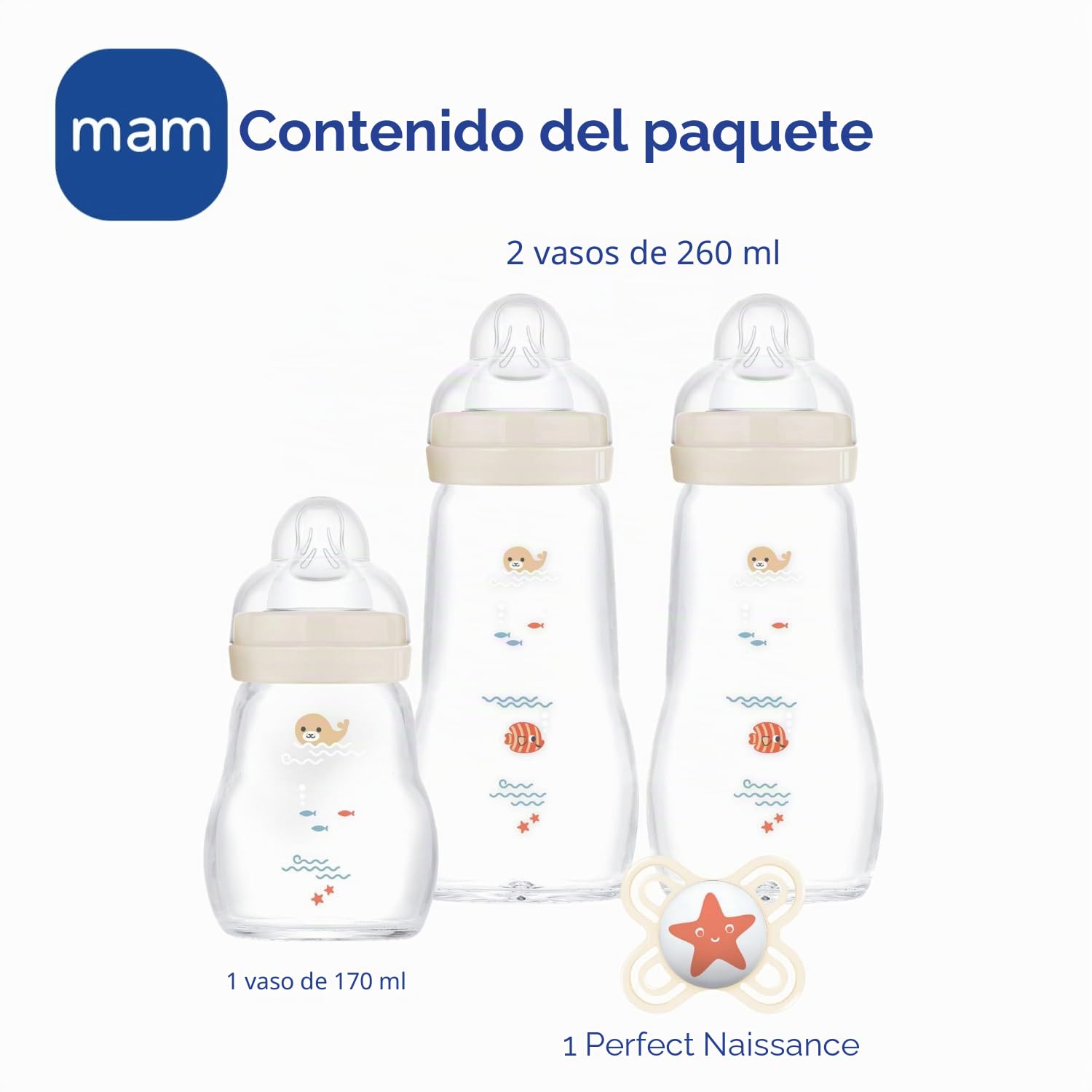 Siphoens Set de biberones Mam 3 uds