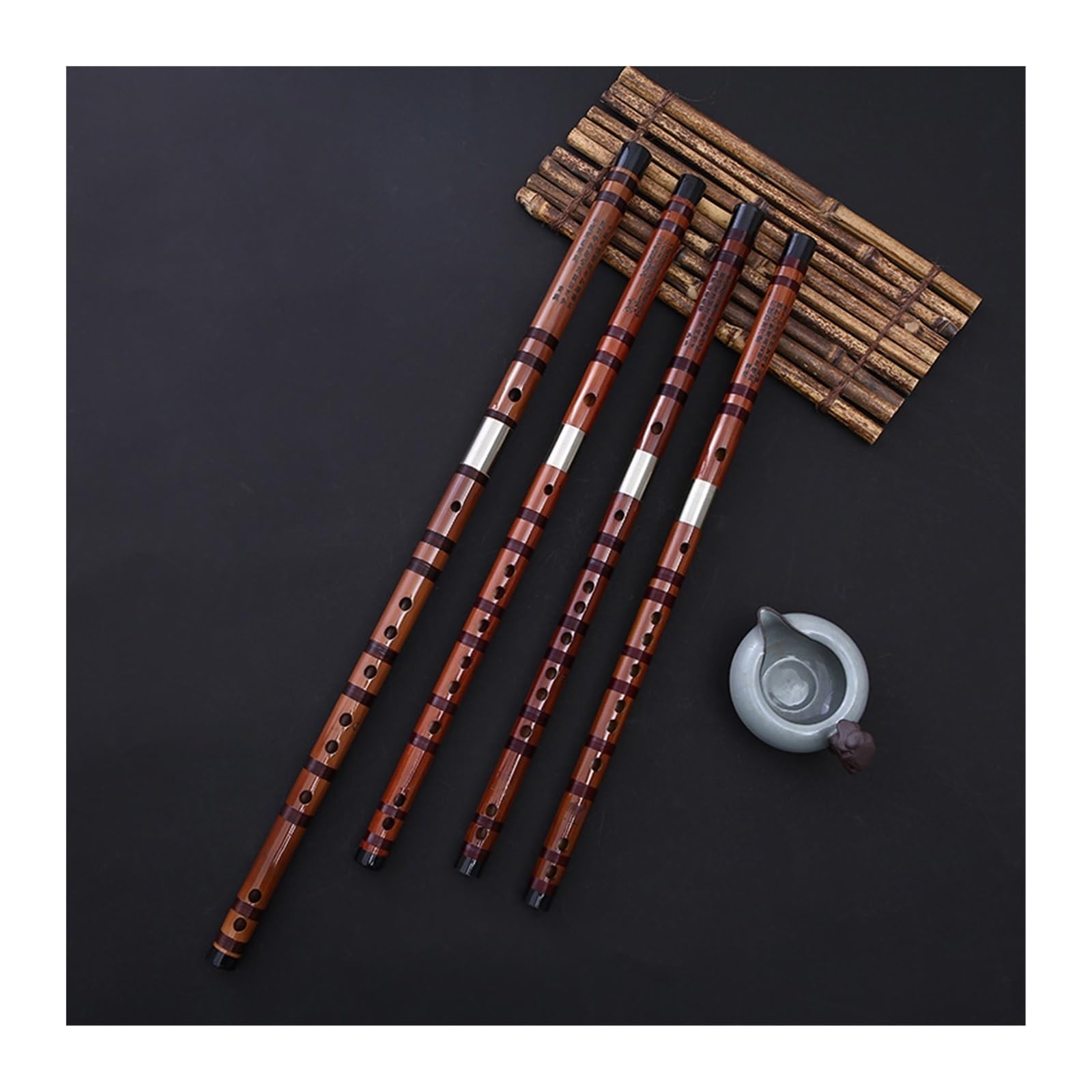 Flauta de bambú profesional Flauta de bambú profesional para adultos de alto rendimiento de bambú amargo refinado instrumento de flauta horizontal mayor(G Key)