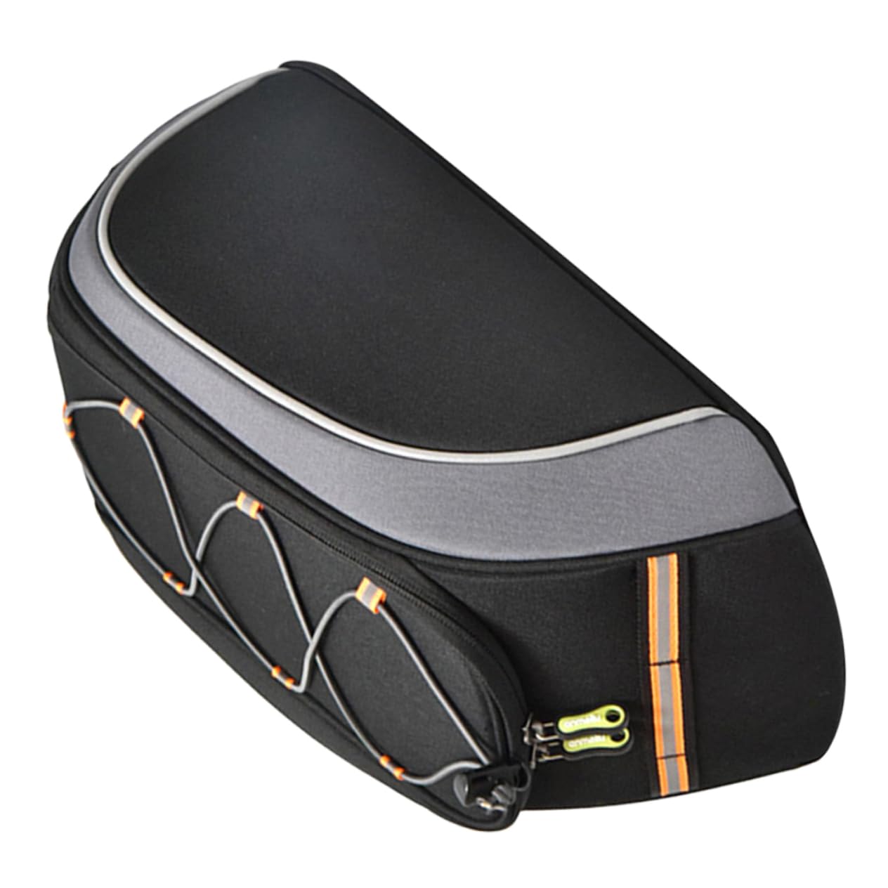 Mipcase 1Pc Backseat Bag Large Capacity Multifunctional Bicycle Container for Cycling Durable Material with Double Zippers for Commuters and Outdoor Activities