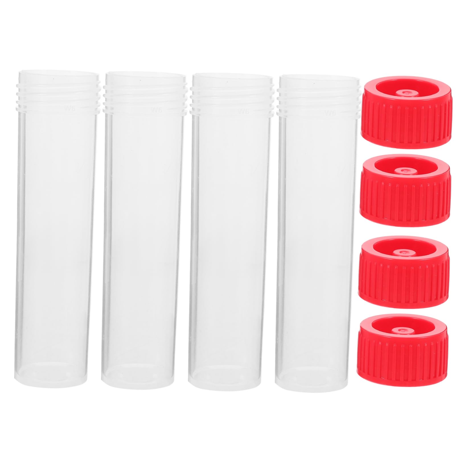 BELLIFFY 30pcs Plastic Sample Tubes with Screw Caps Leak Vials for Liquids and Powders Portable Testing Containers for Laboratory and Cosmetic Use
