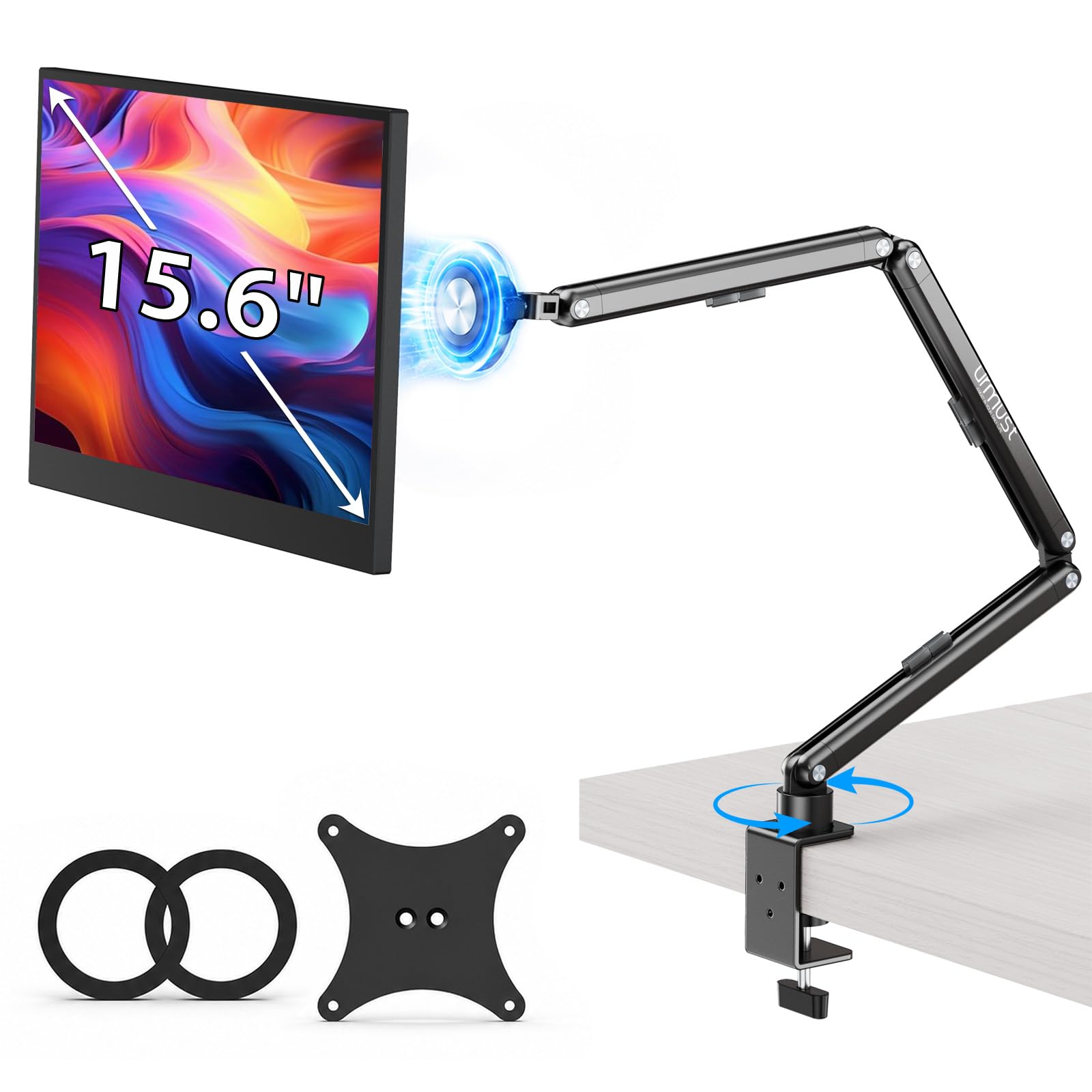 Urmust Tablet Halterung Tisch mit Klemme, Magnetischer VESA Monitorständer