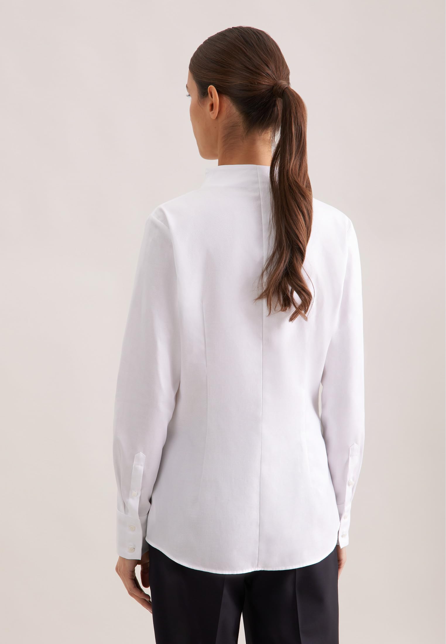 Seidensticker Bluzka Kobiety Bluzka z kielichem Slim Fit
