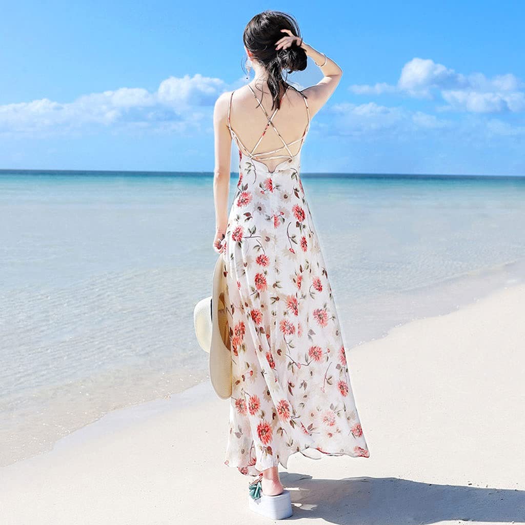 beach dresses sale DUYHBAWRS Sling Beach Printing Long Skirt Rear Beach Skirt Seaside Vacation Chiffon Dress Long Skirt Bikini(M Code) : Clothing, Shoes & Jewelry Rental Duration:7 Days Goddess Asymmetrical Pleated Maxi 2024-SOHO-ALLOCATION-NOV2 Bust48.82 inch