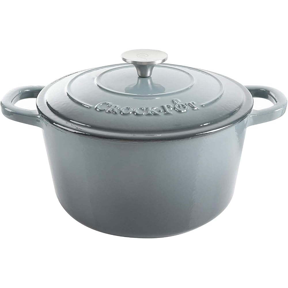 Crock-Pot Artisan 7-Quart Round Enameled Cast Iron Dutch Oven