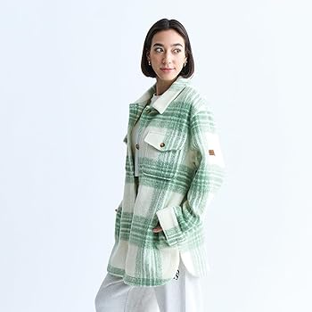 Amazon | [ロキシー] ジャガードチェック ロングシャツ