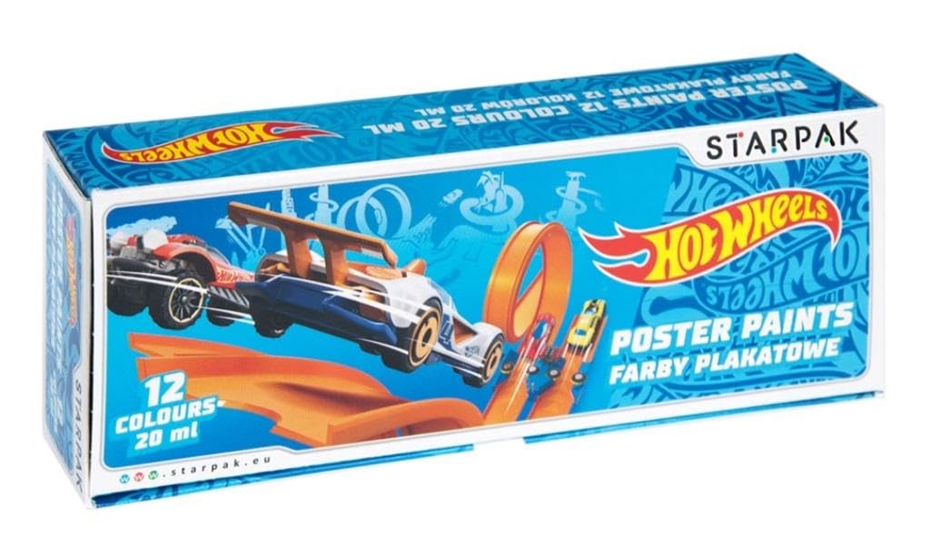 Farby plakatowe 12 KOL/20 ML Hot Wheels 6/24