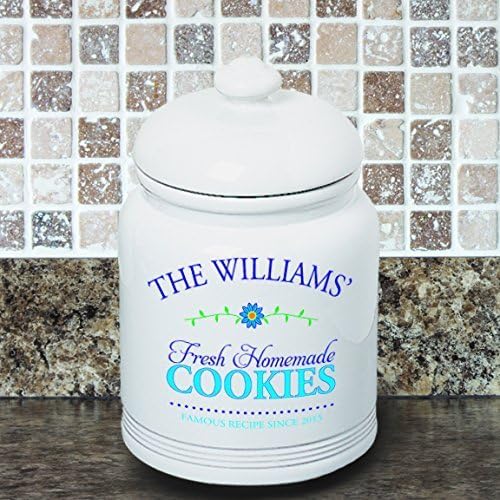 Homemade Cookies Cookie Jar Personalized with Family Name L8