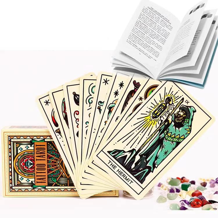 Qlisytpps 78Pcs Tarot Cards Deck with Guide Book,Tarot Cards for