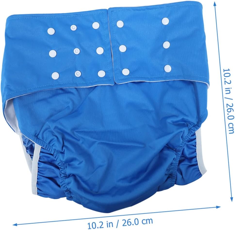 GARVALON 2pcs Adult Cloth Diapers Washable Reusable Pants for Elderly Skin-Friendly and Breathable Design Prevents Leakage for Nighttime Use
