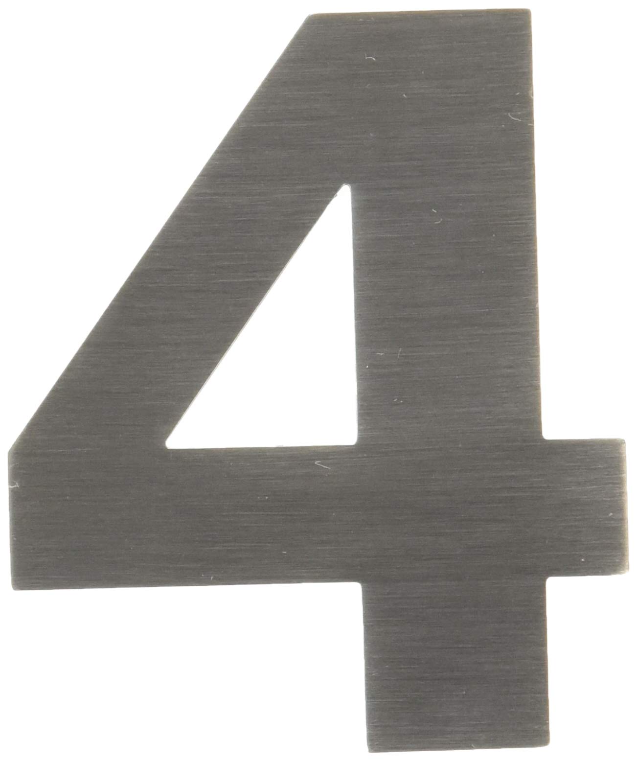 Evi Herrajes Number 4 | House Number | 8Cm Adhesive Stainless Steel Door Numbers | Waterproof | "4" Digit