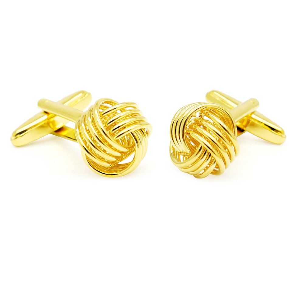 HONEY BEARRound Silver Bow Cufflinks for Business Wedding Stainless Steel
