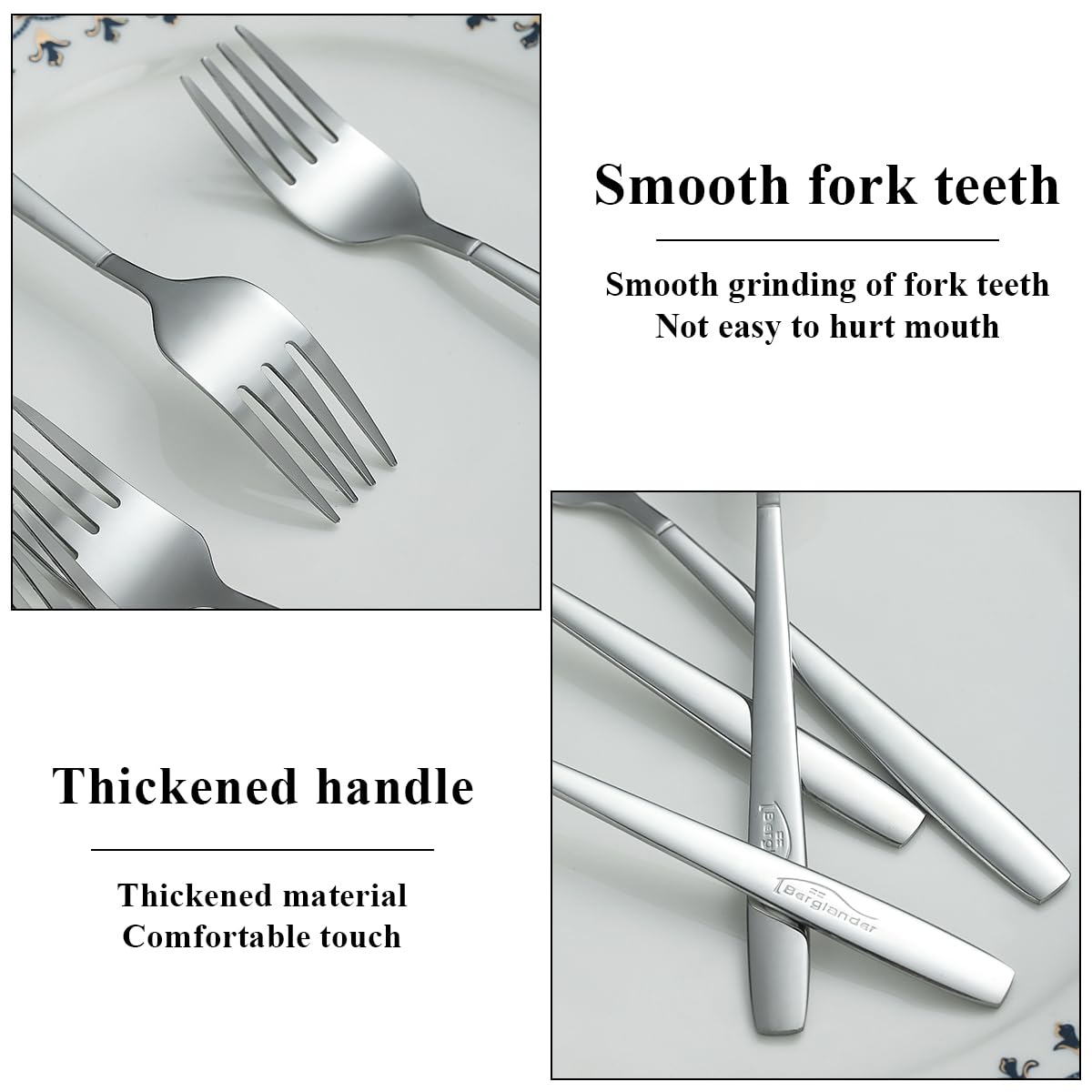 Set 6 Forchette Dessert In Acciaio Inox - Forchette Pasticceria Per Torte E Frutta - Foto 9