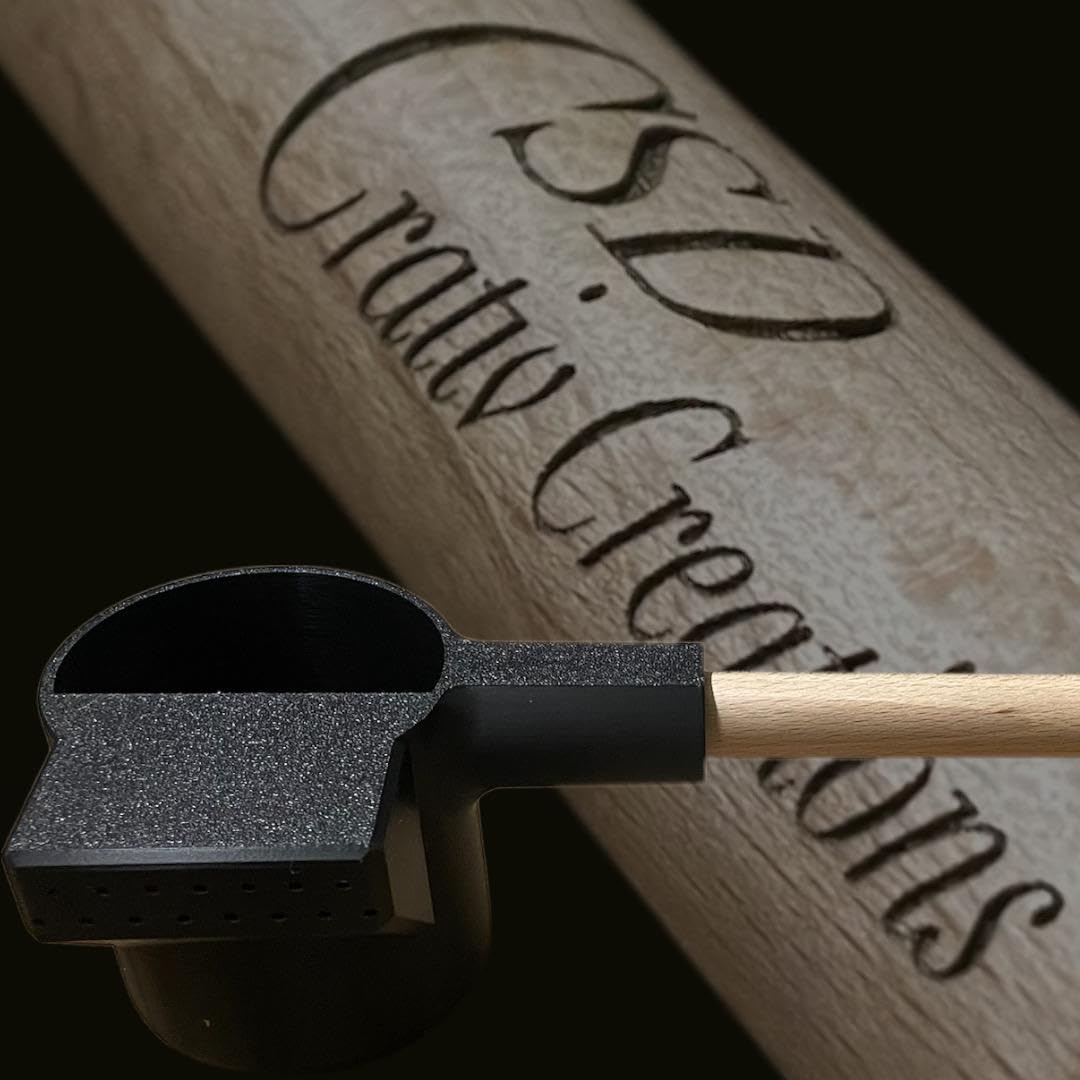 CSD Truelle de sauna avec effet pluie et manche en bois de hêtre Noir 300 ml
