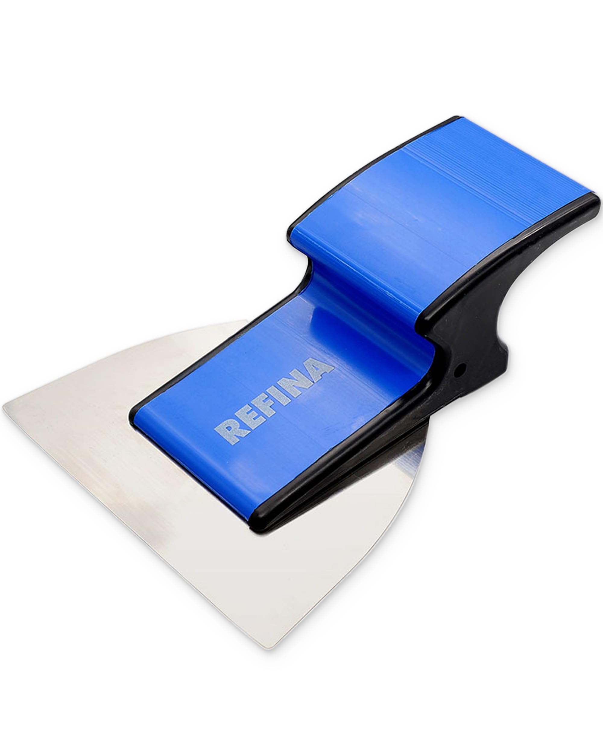REFINA SUPERSKIM Mini Plastering Spatula for Drywall & Airless Plasters - 5" (120mm) Flexible Skimming Spatula w/ 0.3mm Stainless Steel Blade & Ergonomic ‘Z’ Handle - Finishing & Plastering Tools