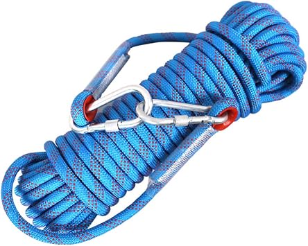 Climbing Rope,10Mm Rock Climbing Rope 10M/20M/30M Outdoor Static Rapelling Rope For Fire Rescue Safety Escape Tree Climbing