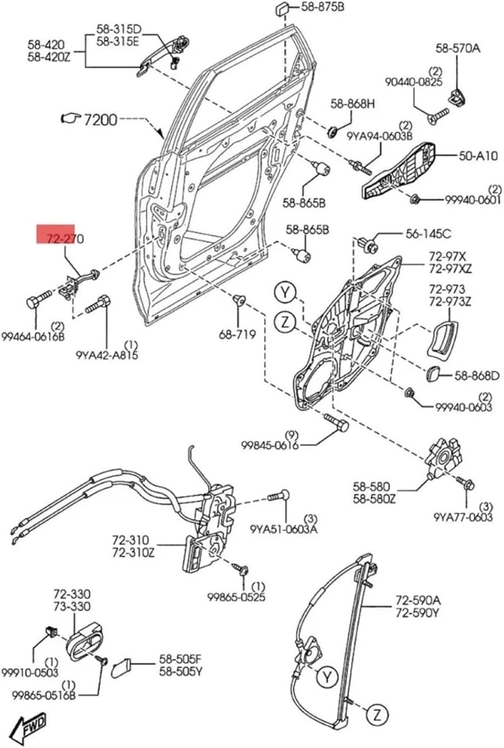 Door Check Strap Hinge for Mazda for CX-7 2006 2007 2008 2009 2010 2011 2012 2013 2014 2015 1PC Front Or Rear Door Check Limiter Strap Arm Hinge Stopper