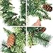 Artificial Christmas Garland with Pine Cones and Red Berries,9 Foot by 10 Inch Xms Decorations unlit