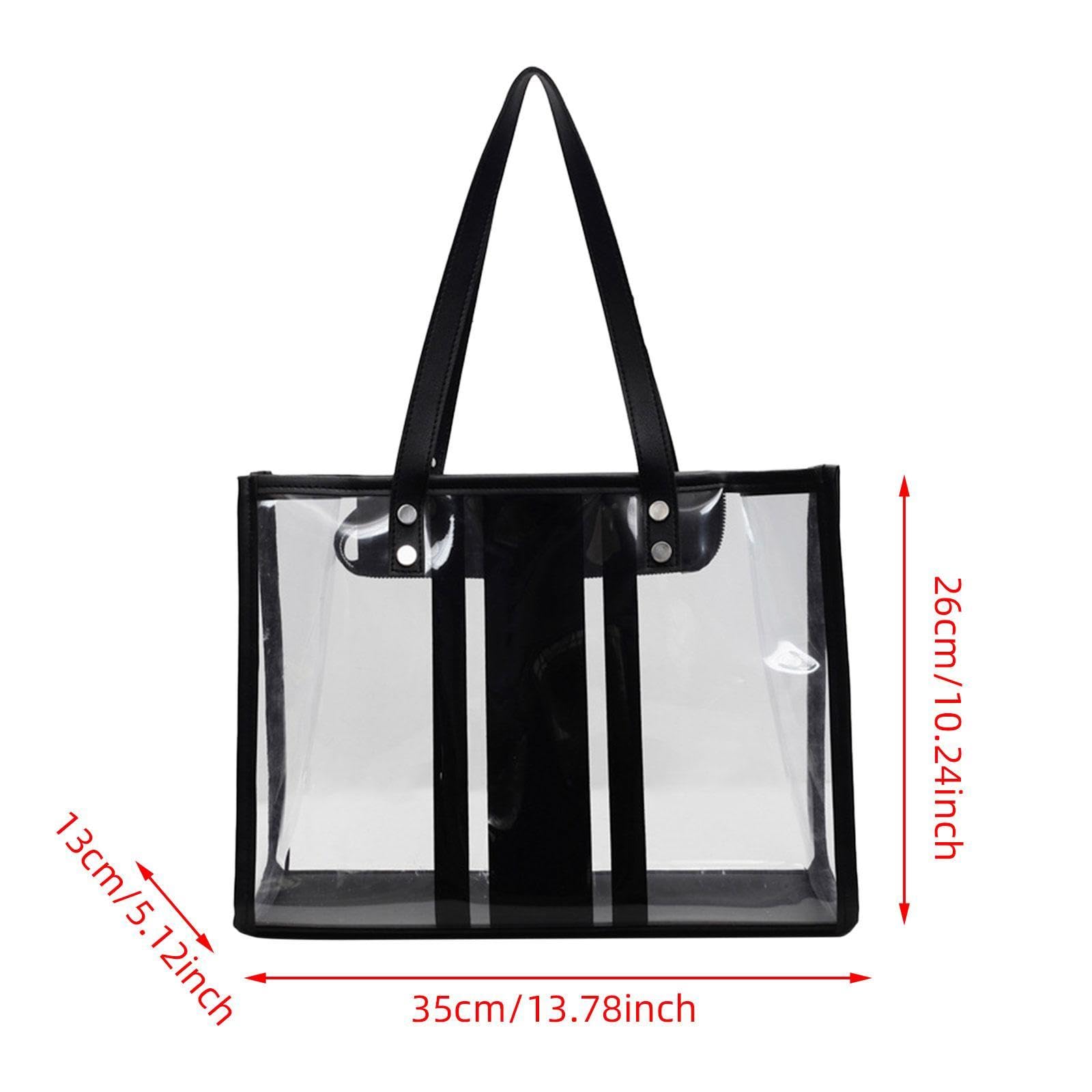 Bolsa de playa transparente para mujer, ligera, de primera calidad, para vacaciones, playa, viajes
