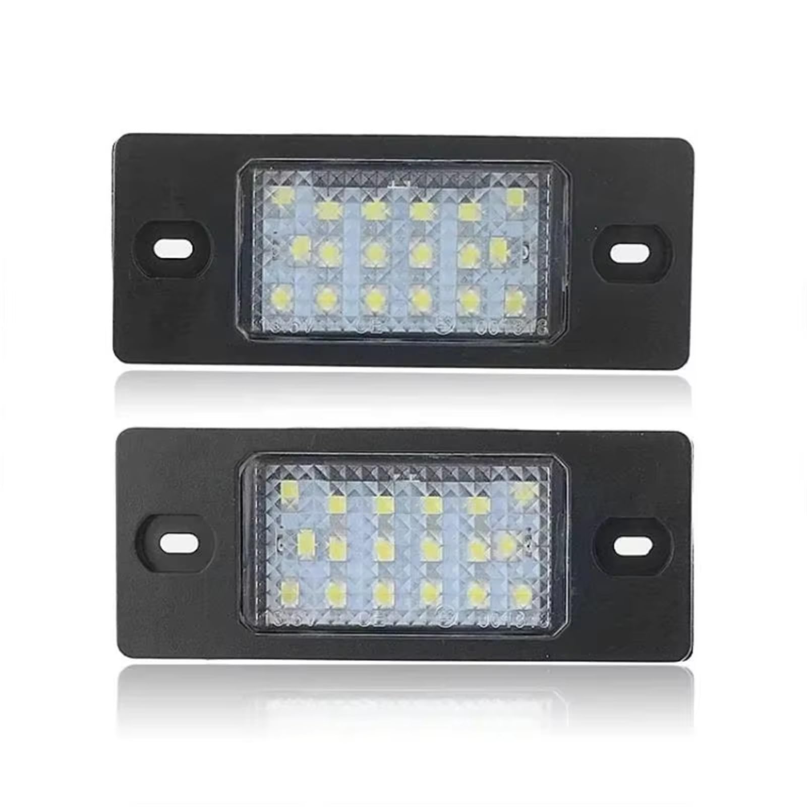 Para VW Para Golf 5 Para Touareg Para MK1 Para Tiguan 2007-2011 Para Passat 2 Piezas 12 V Luz Matrícula Automóvil LED Blanca Luces Matrícula Coche