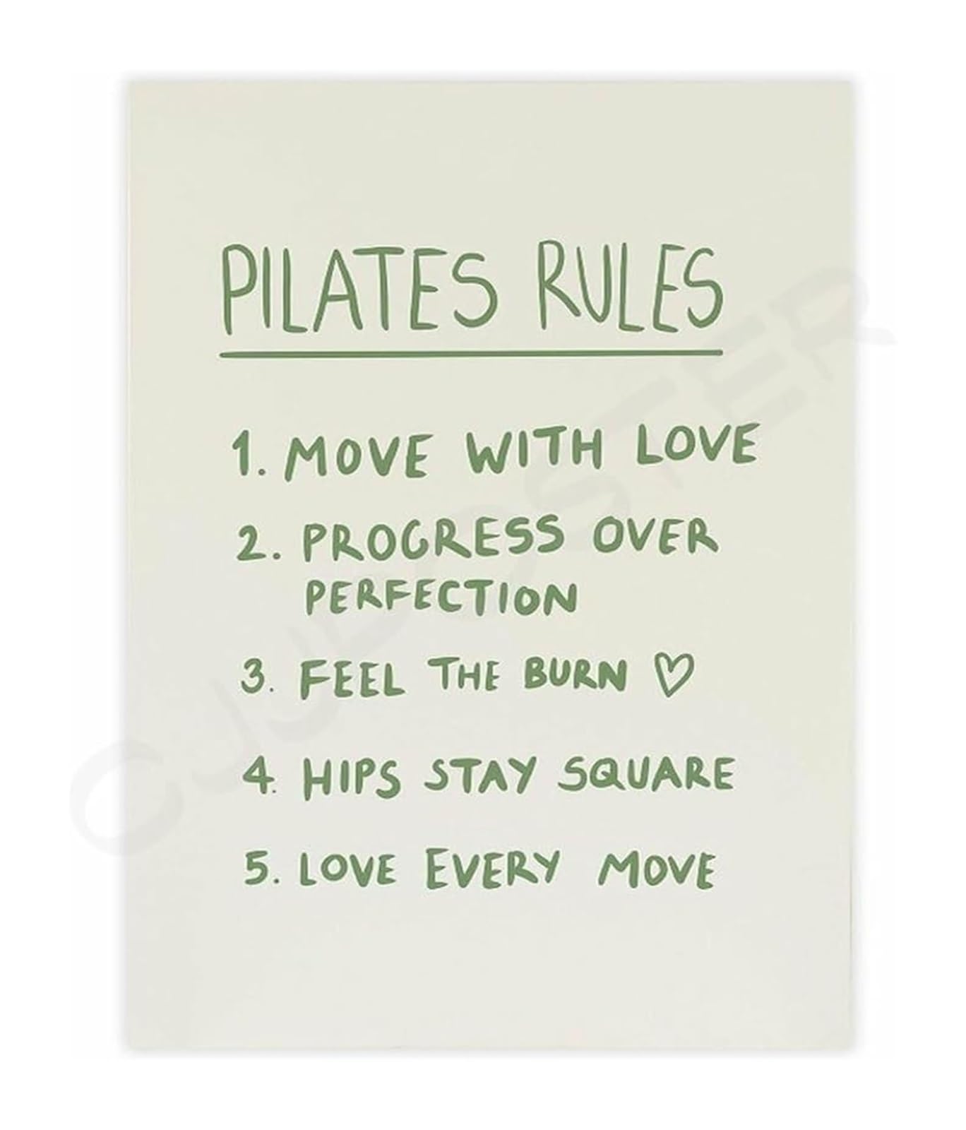 EKFBQBGW Pilates Workout Poster Studio Decor Motivational Canvas Wall-Art for Fitness Room and Yoga Studio Unframed,16x24inch(40x60cm)