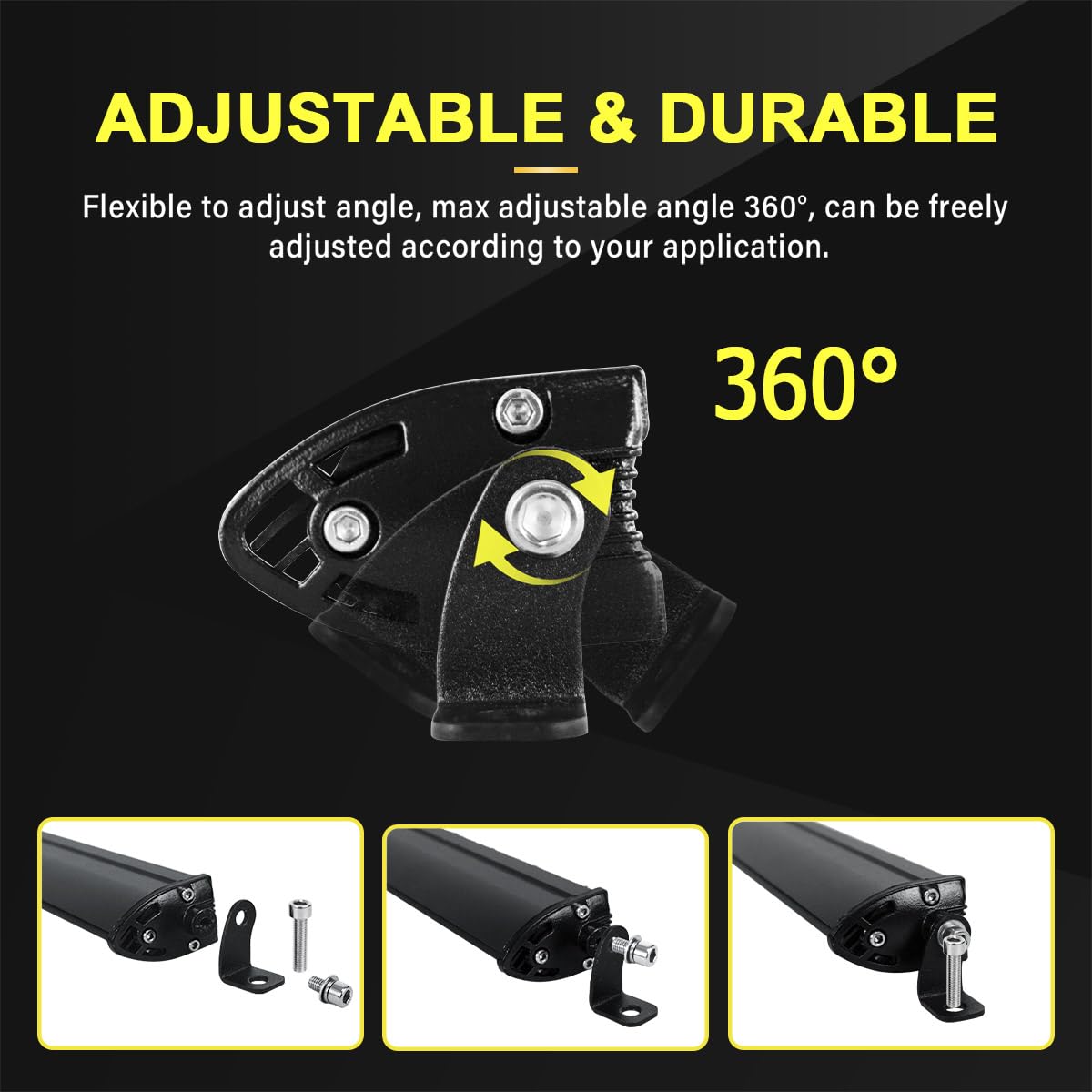 Willpower jednorzędowa listwa świetlna LED 4", 15 W, bardzo wąski profil, wąski mini reflektor dla samochodów osobowych, ciężarówek, przyczep, 4x4, SUV, ATV